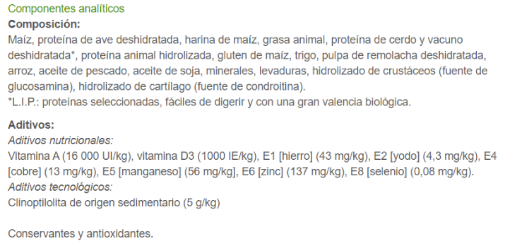 Composición de pienso : guía de como elegir el mejor pienso para perro